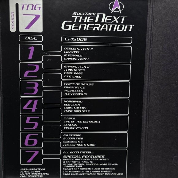 Star Trek the Next Generation: DVD Video The Complete 7th Season Box Set 2002 - Picture 4 of 7